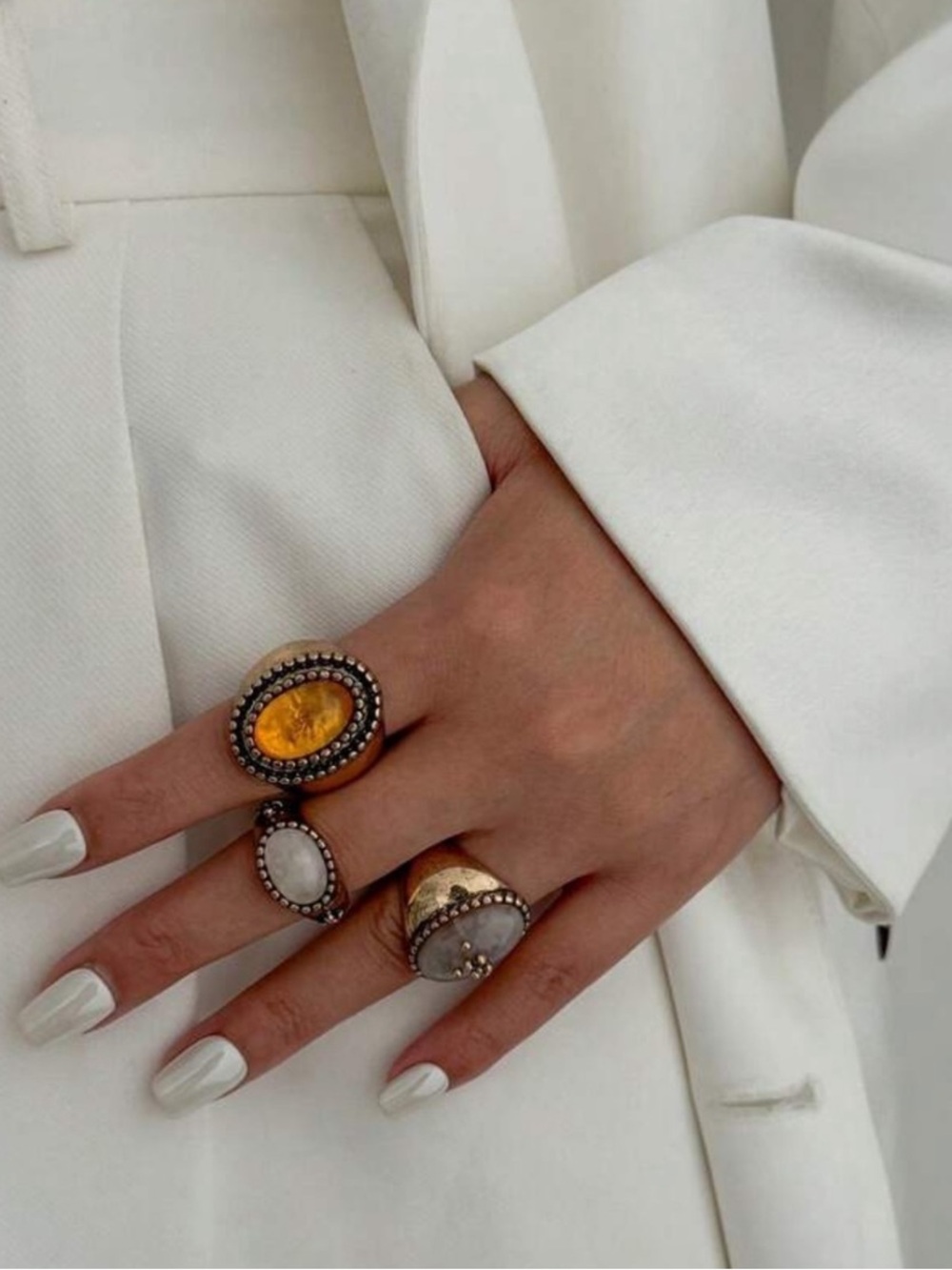 Aurelia Royale Vintage Gemstone Ring Set